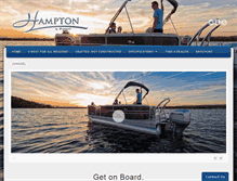 Tablet Screenshot of hamptonpontoons.com